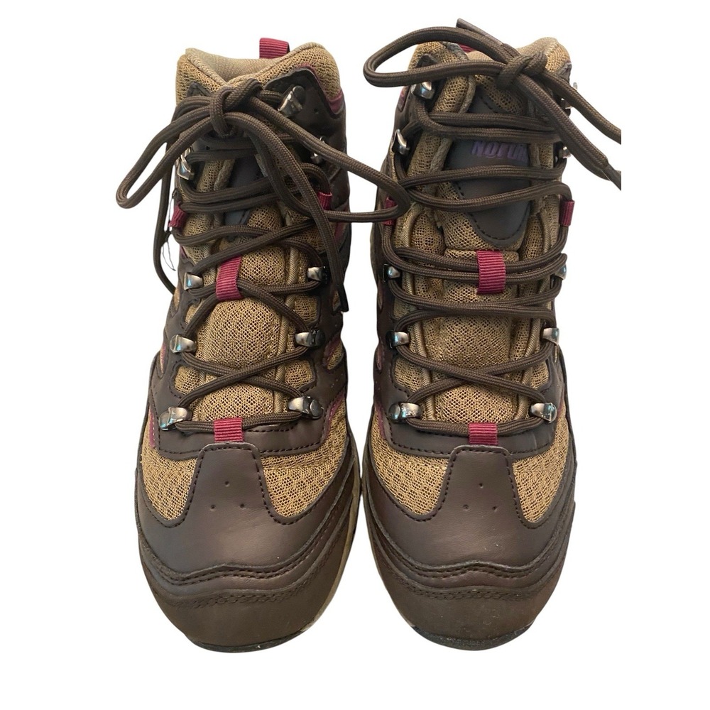 ⁠NEW Northside Croswell Mid WP Women 7 Brown Wine Waterproof Hiking Boots NIB - Picture 4 of 10